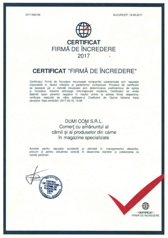 CERTIFICAT